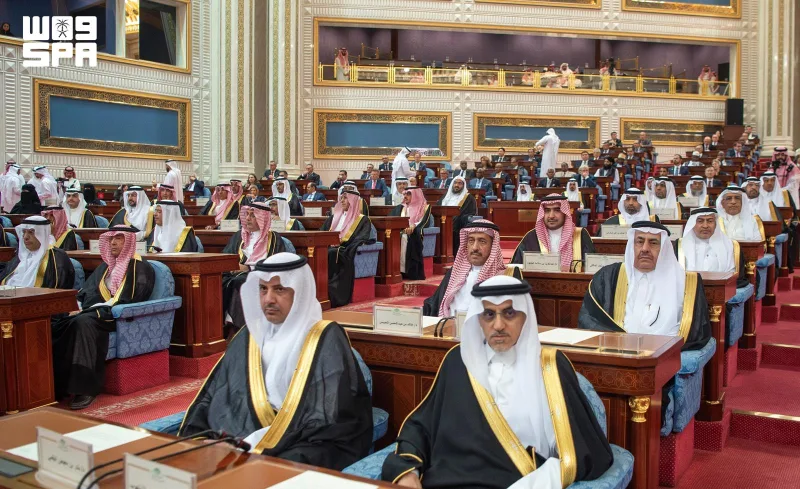 ع / عام / نيابة عن خادم الحرمين الشريفين.. سمو ولي العهد يفتتح أعمال السنة الثالثة من الدورة التاسعة لمجلس الشورى