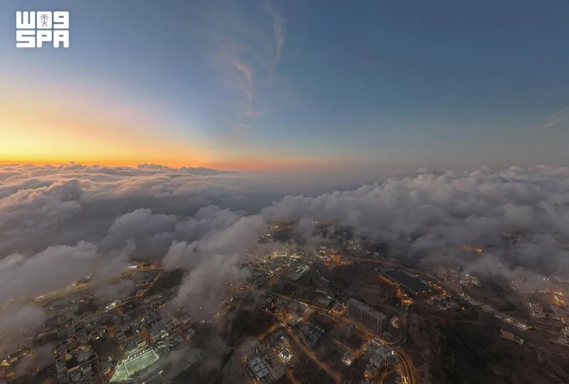 Autumn Sunsets Paint Aseer’s Peaks and Clouds