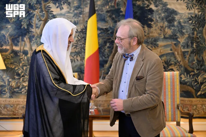 العیسی و رئیس پارلمان بلژیک در بروکسل بر «دیپلماسی دینی پیشگیرانه» تاکید کردند