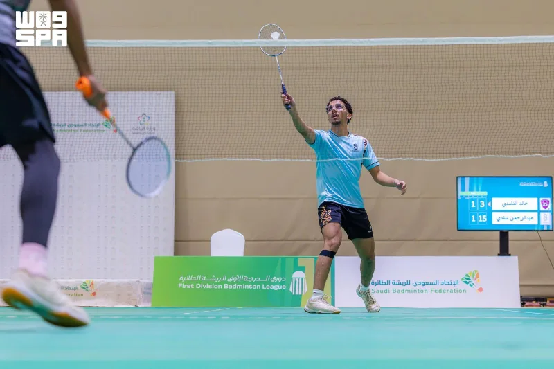 14 ناديًا و52 لاعبًا في دوري الدرجة الأولى للريشة الطائرة بالرياض