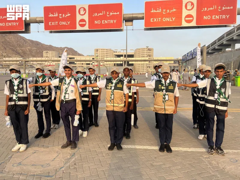 80 TVTC Scouts From Jazan Join Hajj Public Service Camps