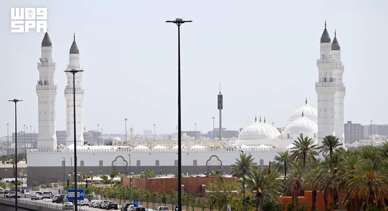 New Courtyards at Quba Mosque Serve Pilgrims Stopping to Pray Before Hajj