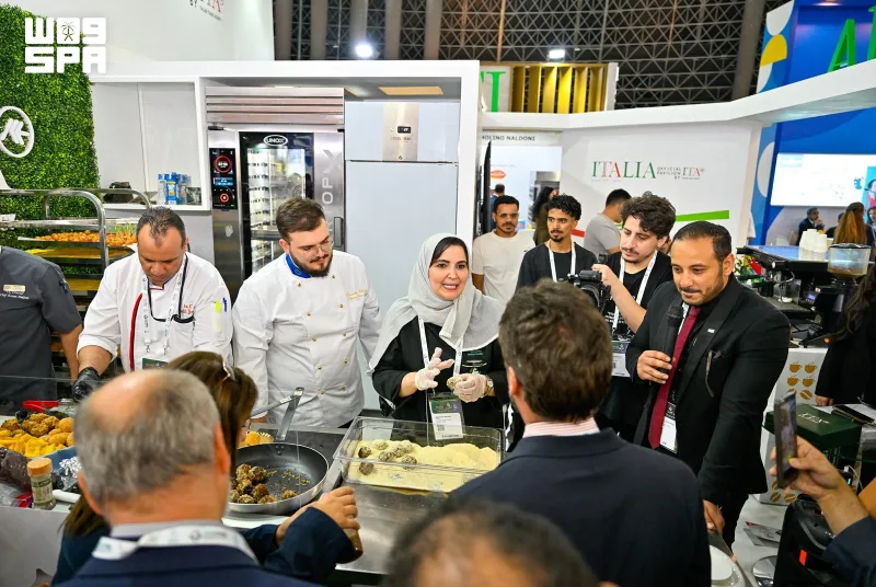 Saudi and Italian Chefs Blend Flavors in Live Cooking at Saudifood Show 2026
