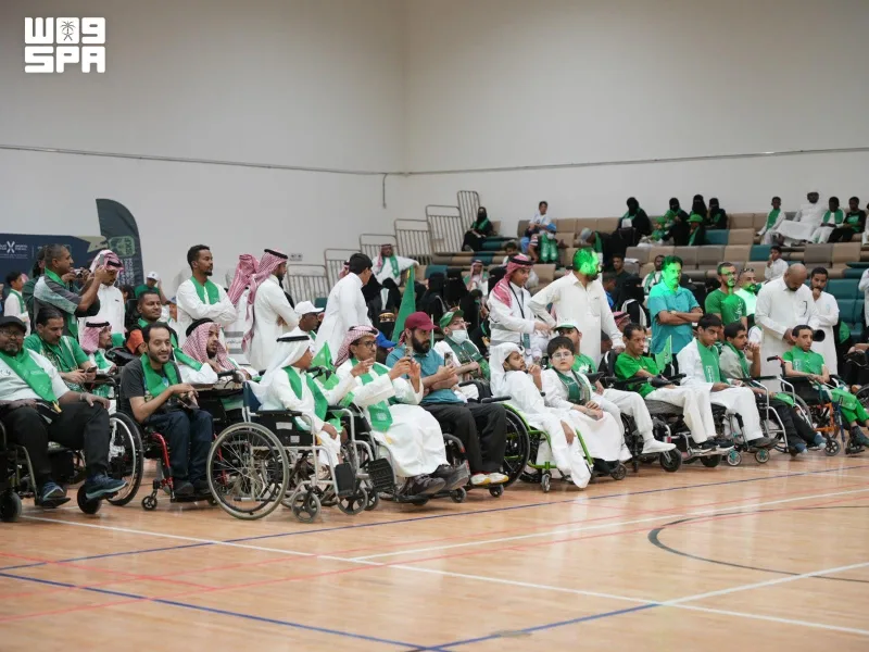 جمعية "حركية" ونادي ذوي الإعاقة يحتفلان باليوم الوطني في الرياض