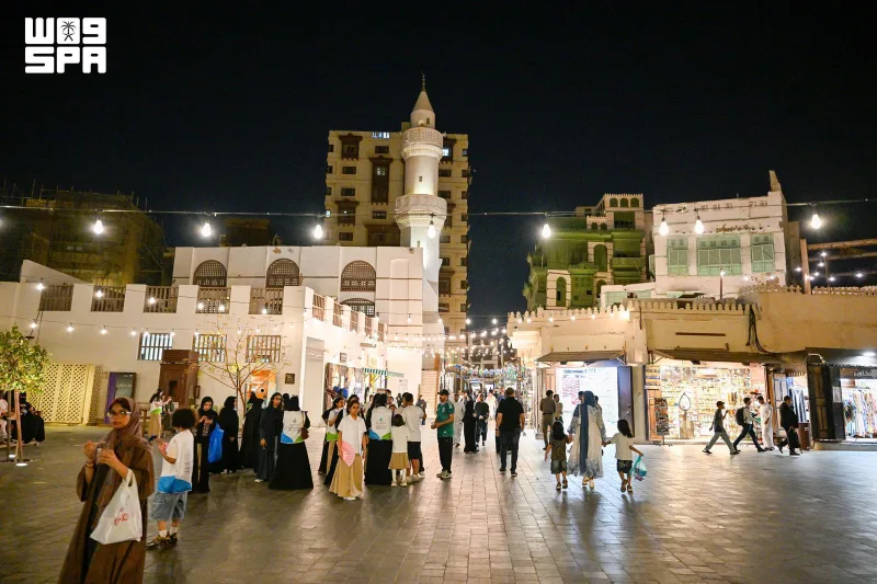 Gulf Cup Fans Fill the Old Markets of Historic Jeddah