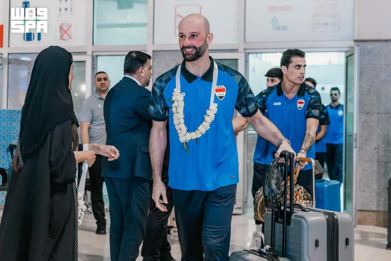 Iraq's National Team Arrives in Jeddah for the Gulf Cup