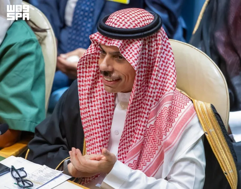 فیصل بن فرحان در رأس هیئت سعودی در گشایش هفته عالی‌رتبه مجمع عمومی