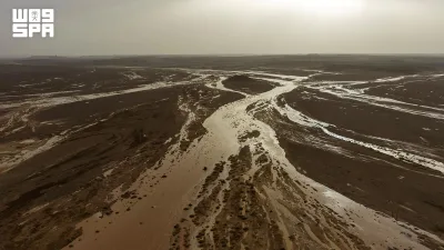 أمطار غزيرة على قرى فجر والحوي والهوج وهطول متوسط في القليبة والبديعة بتبوك