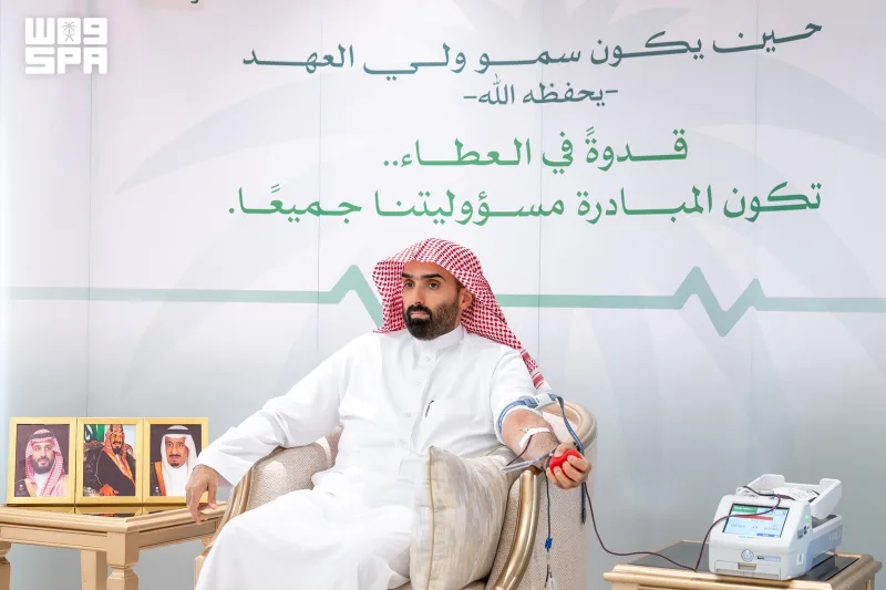 النائب العام يتبرع بالدم ضمن حملة للنيابة العامة دعمًا للحملة الوطنية