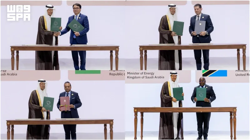 الأمير عبدالعزيز بن سلمان يبرم أربع مذكرات تعاون في الطاقة مع منغوليا وتنزانيا وقبرص وموريشيوس
