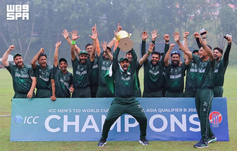 بخمسة انتصارات متتالية.. الأخضر للكريكت بطلًا للتصفيات الآسيوية الفرعية لكأس العالم T20