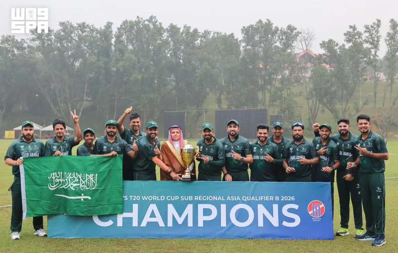 بخمسة انتصارات متتالية.. الأخضر للكريكت بطلًا للتصفيات الآسيوية الفرعية لكأس العالم T20