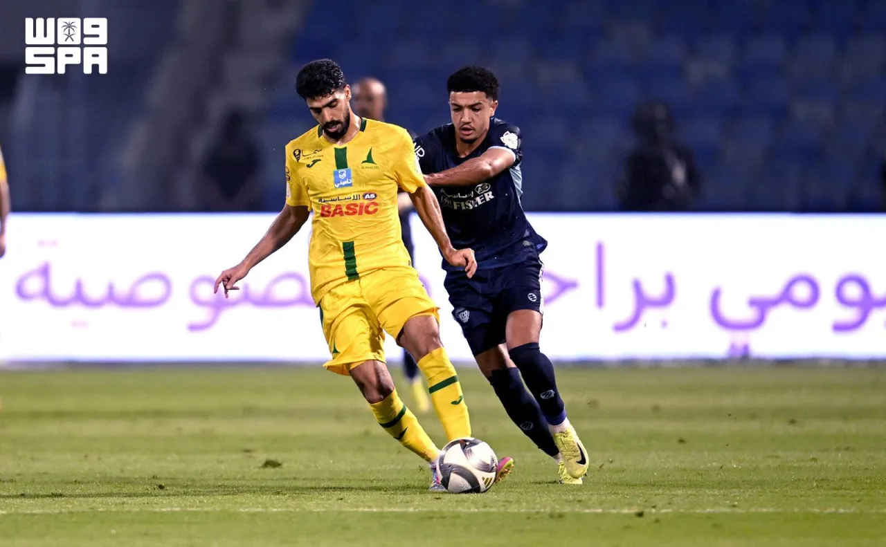 الخليج يتجاوز الفيحاء بثنائية نظيفة في الدمام