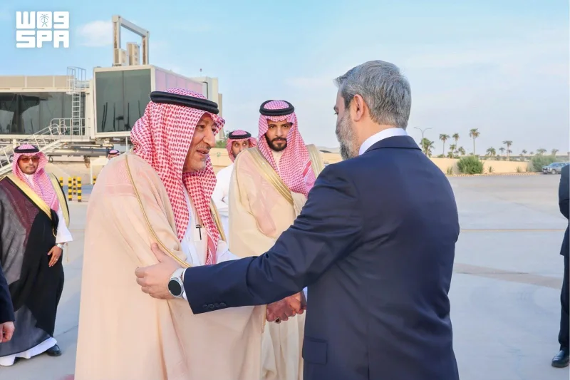 Syrian Foreign Minister Asaad Al-Shaibani in Riyadh for talks on bilateral ties