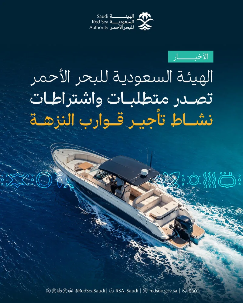 Saudi Red Sea Authority sets first national rules for recreational boat rentals