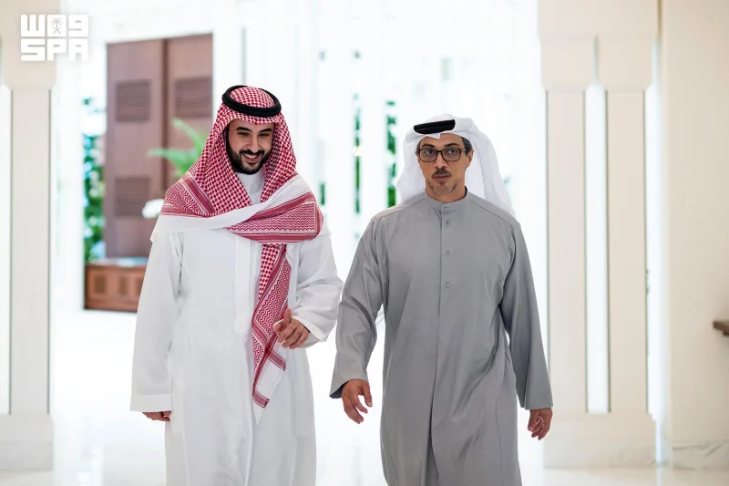 Prince Khalid bin Salman meets UAE President in Abu Dhabi on leadership's directives