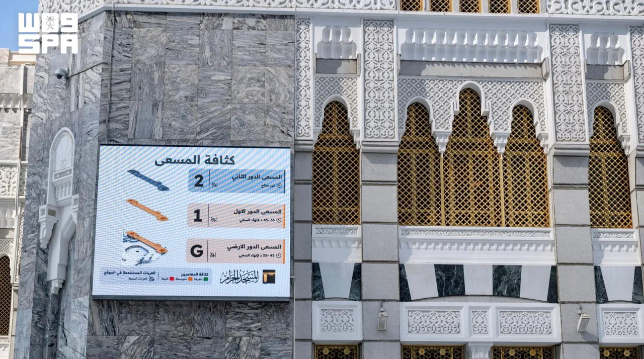 Mescid-i Haram'da metaf ve mesadaki yoğunluk artık önceden canlı izlenebiliyor