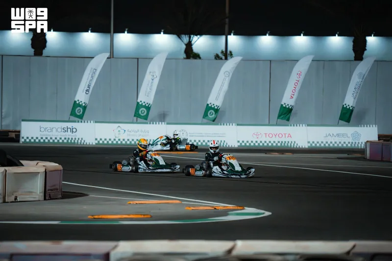 العيسائي والفاسي وكيلاني يتصدرون فئات الجولة الثانية من بطولة السعودية تويوتا كارتنج في جدة