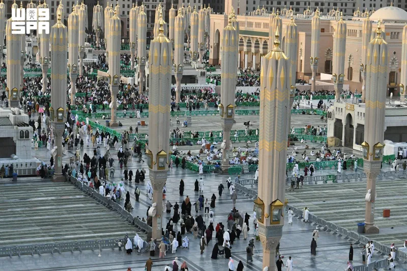 ۲۱٬۶۱۵٬۹۷۷ زائر در سپتامبر به مسجدالنبی آمدند؛ ۱٬۴۴۹٬۷۹۱ نفر در روضه شریفه نماز خواندند