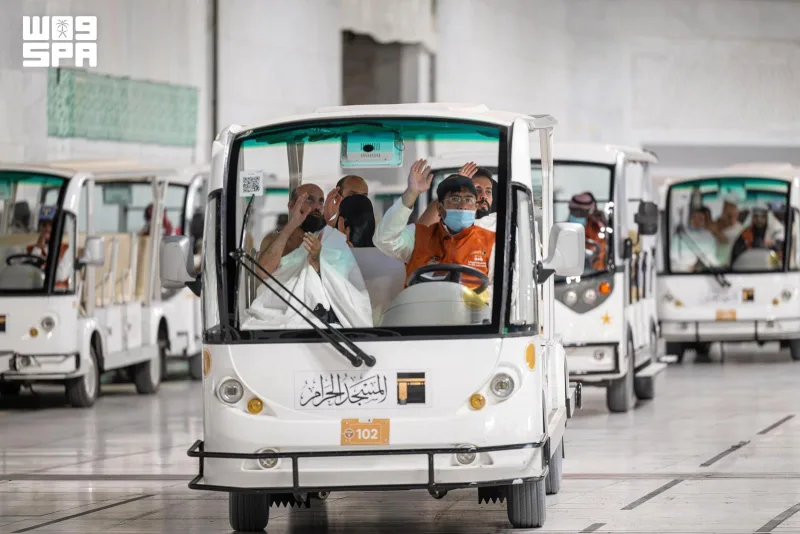 Mescid-i Haram'da tavaf ve say arabaları birleşik ulaşım platformundan çevrim içi ayrılabiliyor